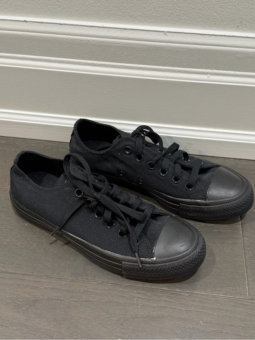 Converse Black Low-Top Canvas Sneakers